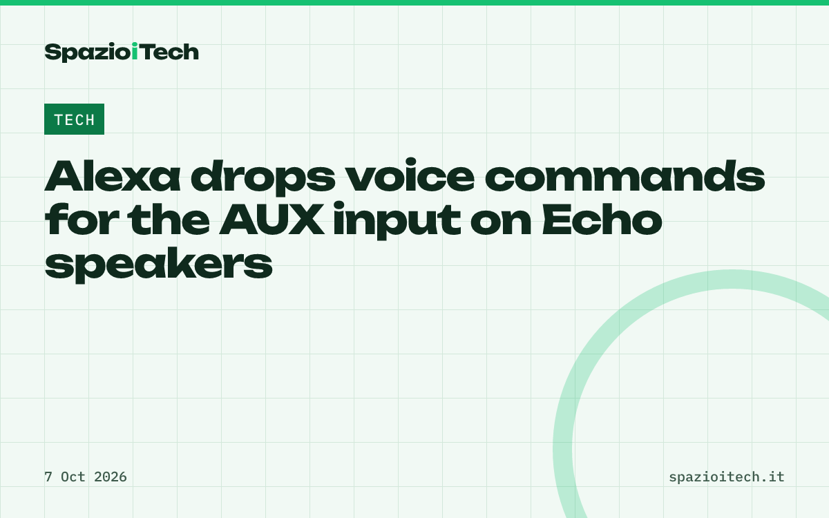 Alexa drops voice commands for the AUX input on Echo speakers