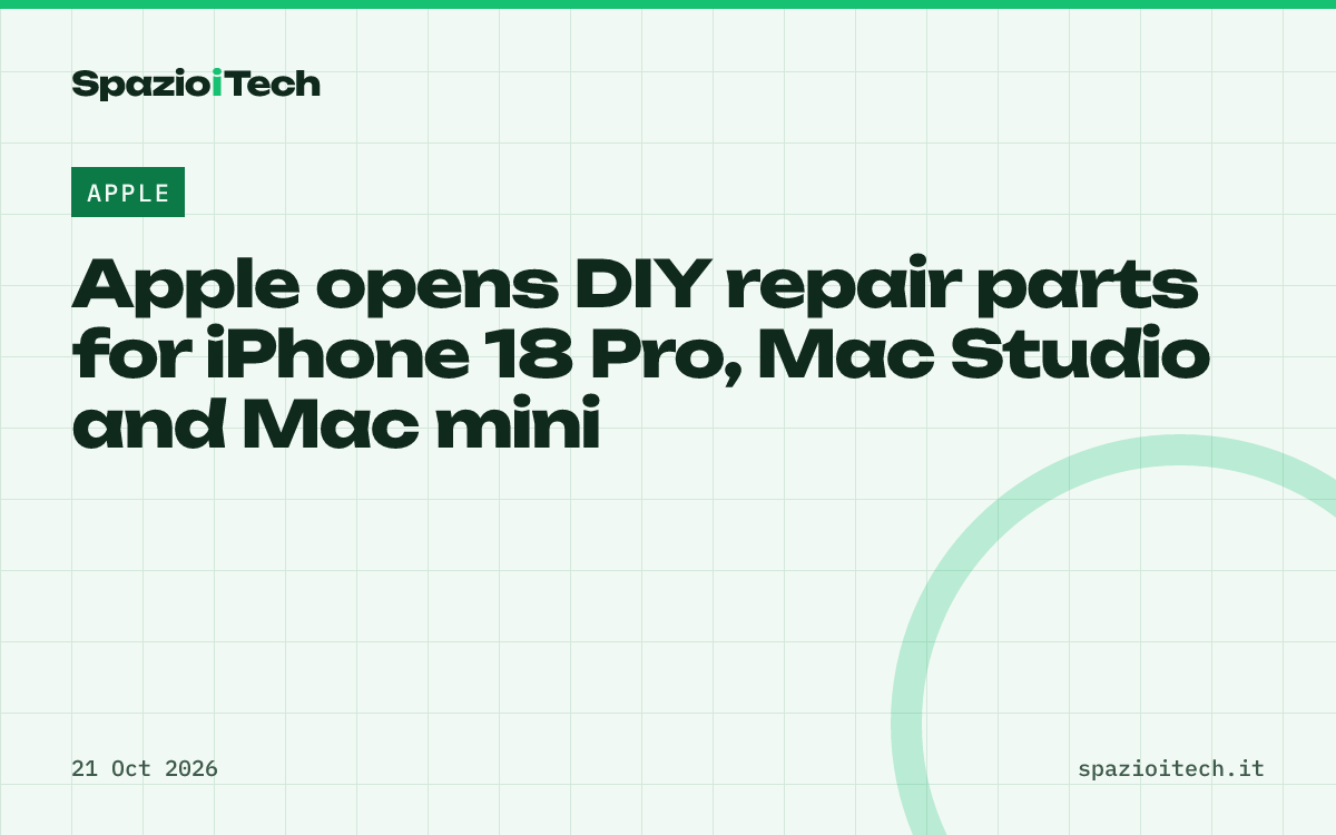 Apple opens DIY repair parts for iPhone 18 Pro, Mac Studio and Mac mini