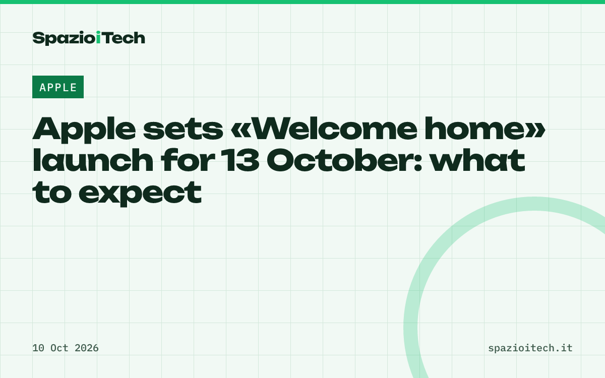 Apple sets «Welcome home» launch for 13 October: what to expect