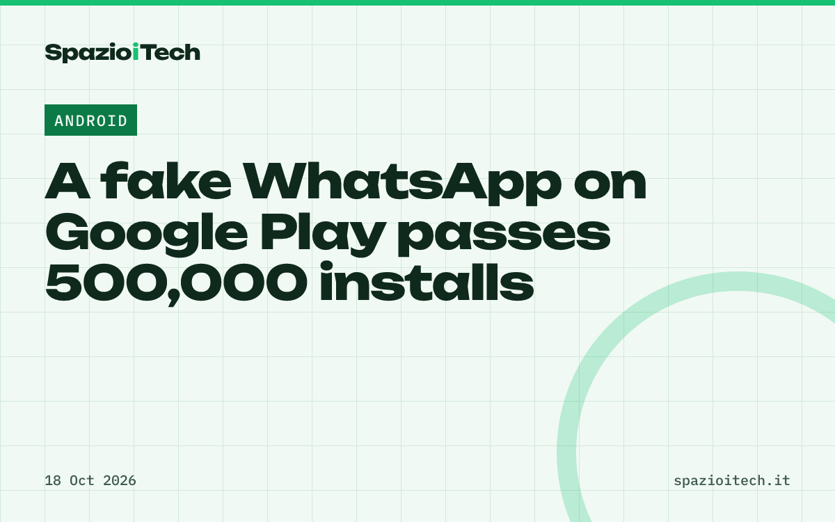 A fake WhatsApp on Google Play passes 500,000 installs