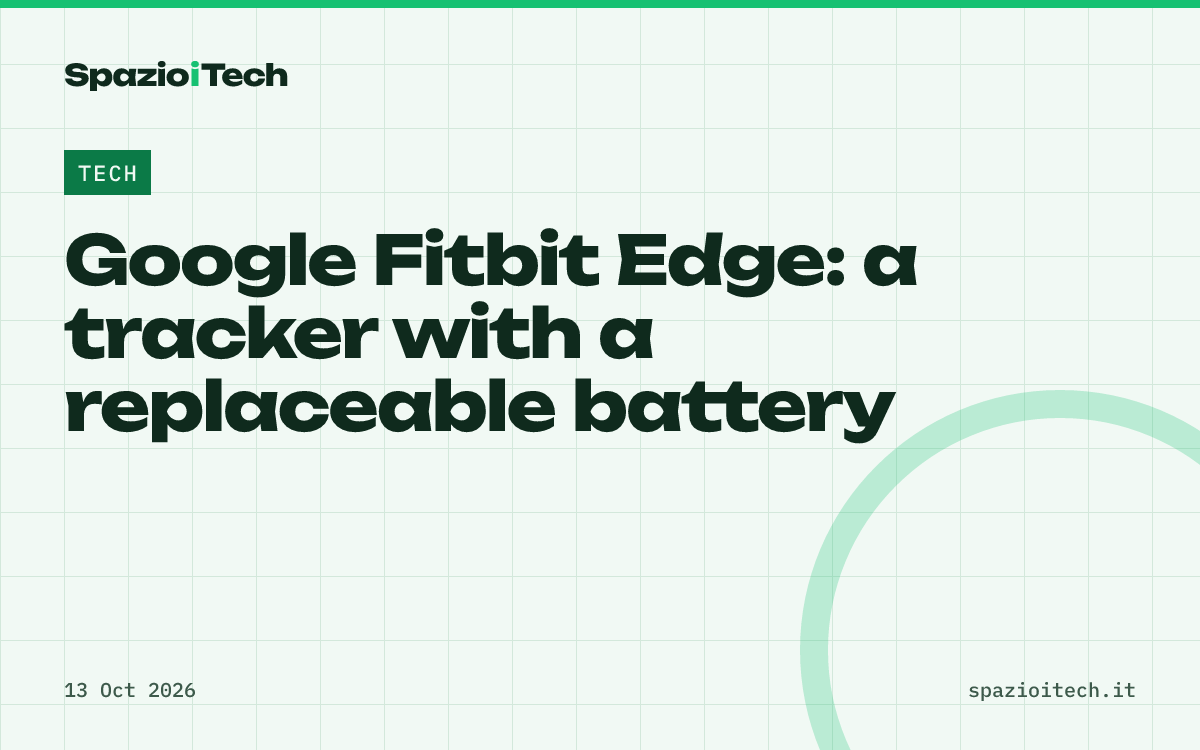 Google Fitbit Edge: a tracker with a replaceable battery
