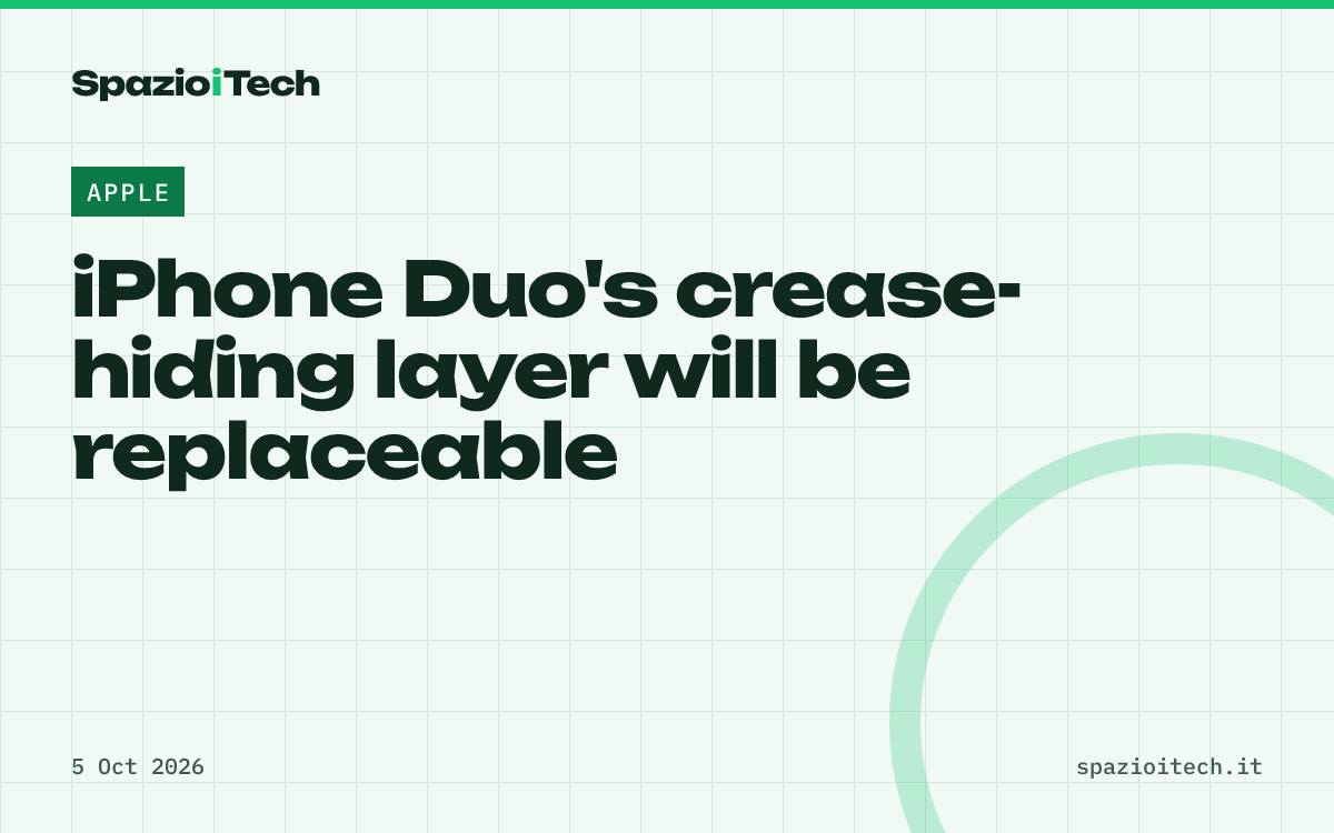 iPhone Duo's crease-hiding layer will be replaceable