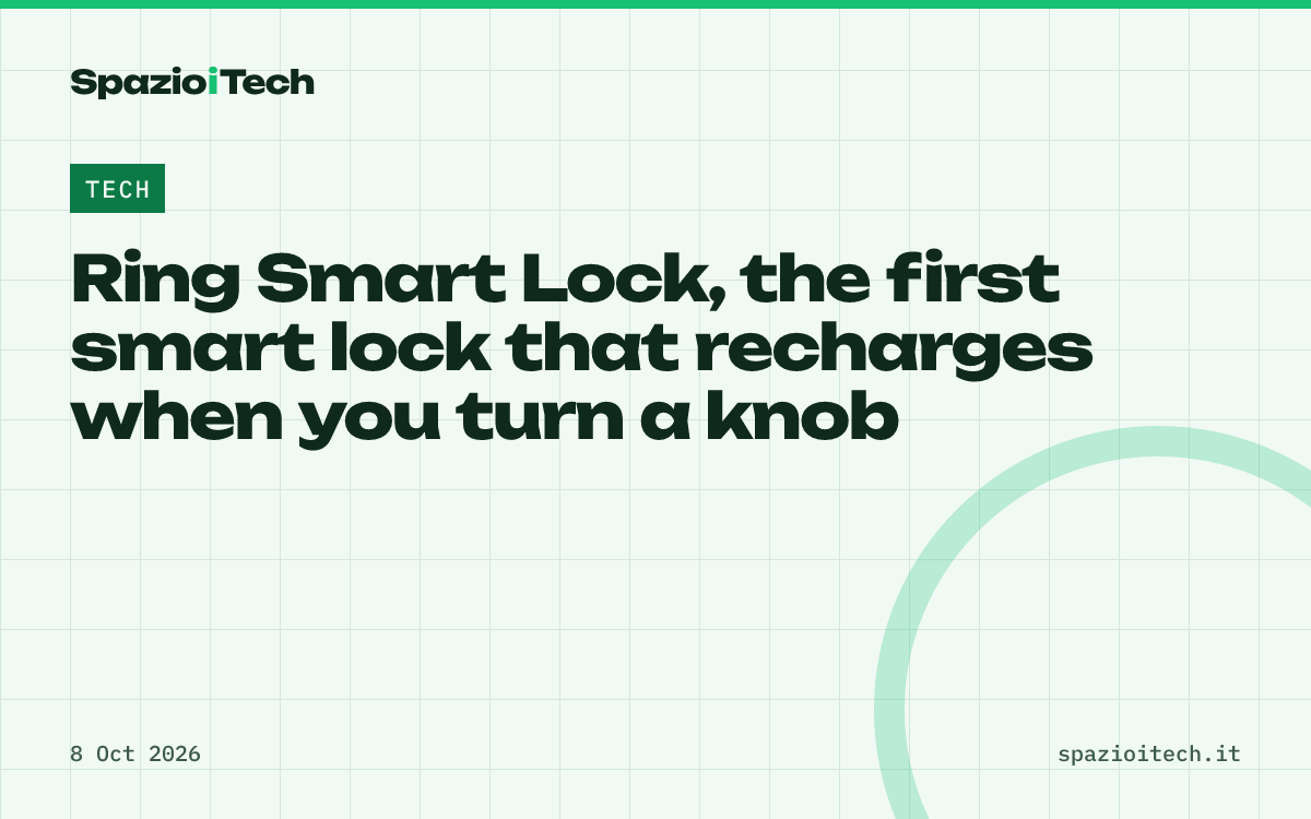 Ring Smart Lock, the first smart lock that recharges when you turn a knob