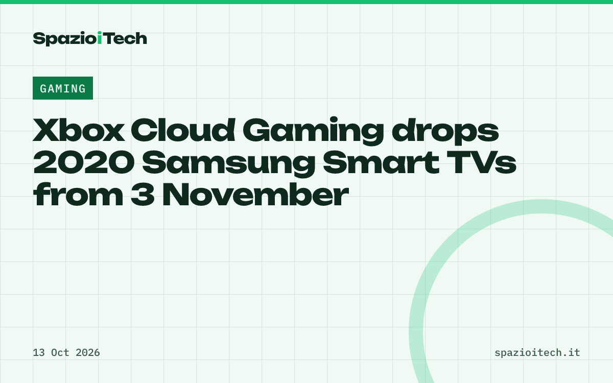 Xbox Cloud Gaming drops 2020 Samsung Smart TVs from 3 November