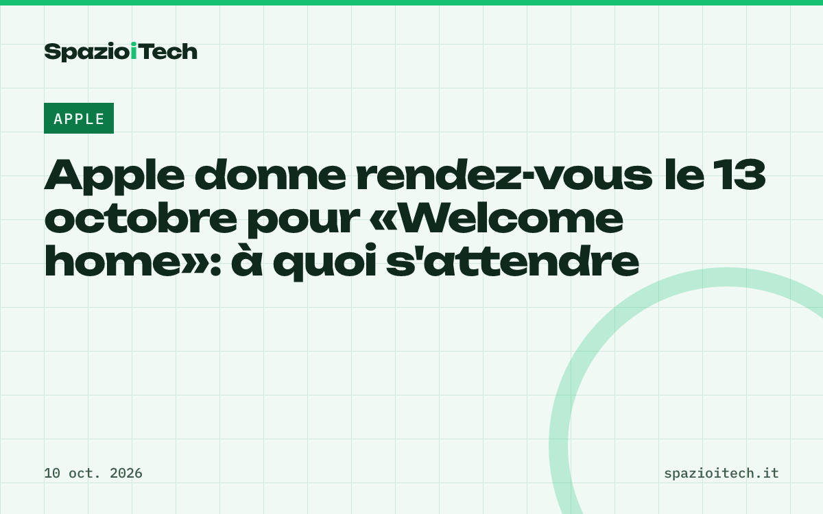 Apple donne rendez-vous le 13 octobre pour «Welcome home»: à quoi s'attendre