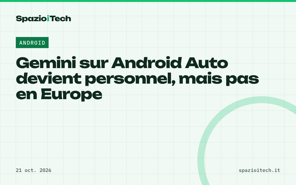 Gemini sur Android Auto devient personnel, mais pas en Europe