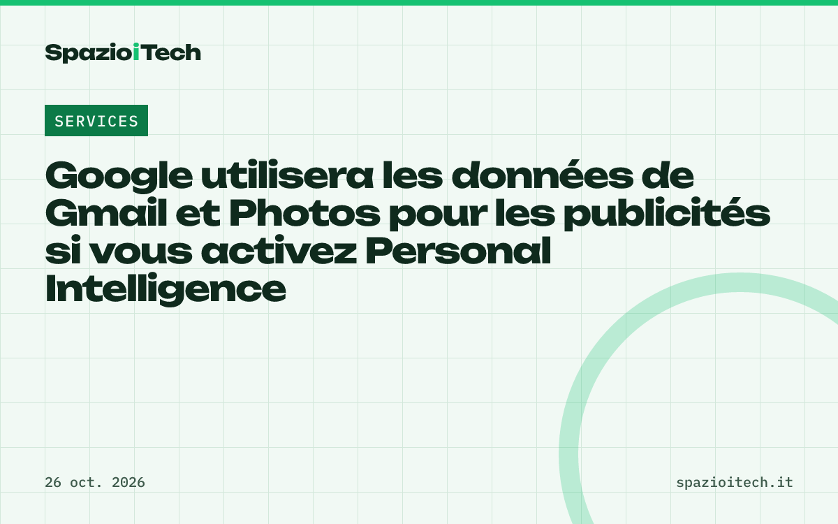 Google utilisera les données de Gmail et Photos pour les publicités si vous activez Personal Intelligence