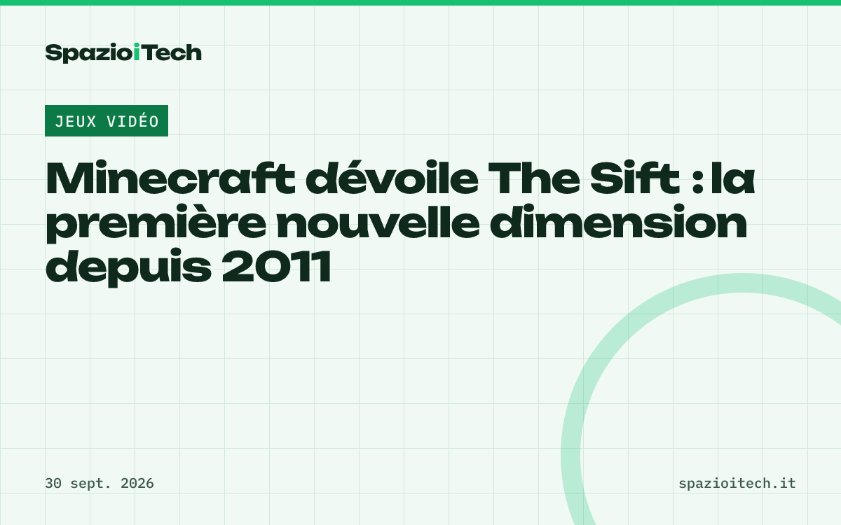 Minecraft dévoile The Sift : la première nouvelle dimension depuis 2011