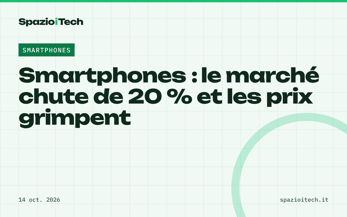 Smartphones : le marché chute de 20 % et les prix grimpent