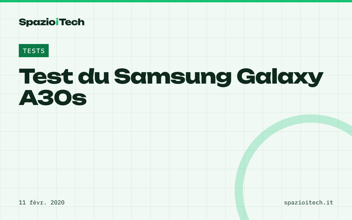 Test du Samsung Galaxy A30s