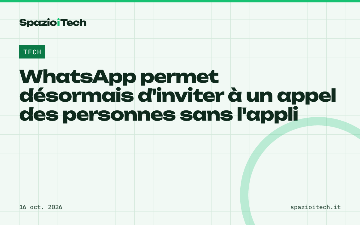 WhatsApp permet désormais d'inviter à un appel des personnes sans l'appli