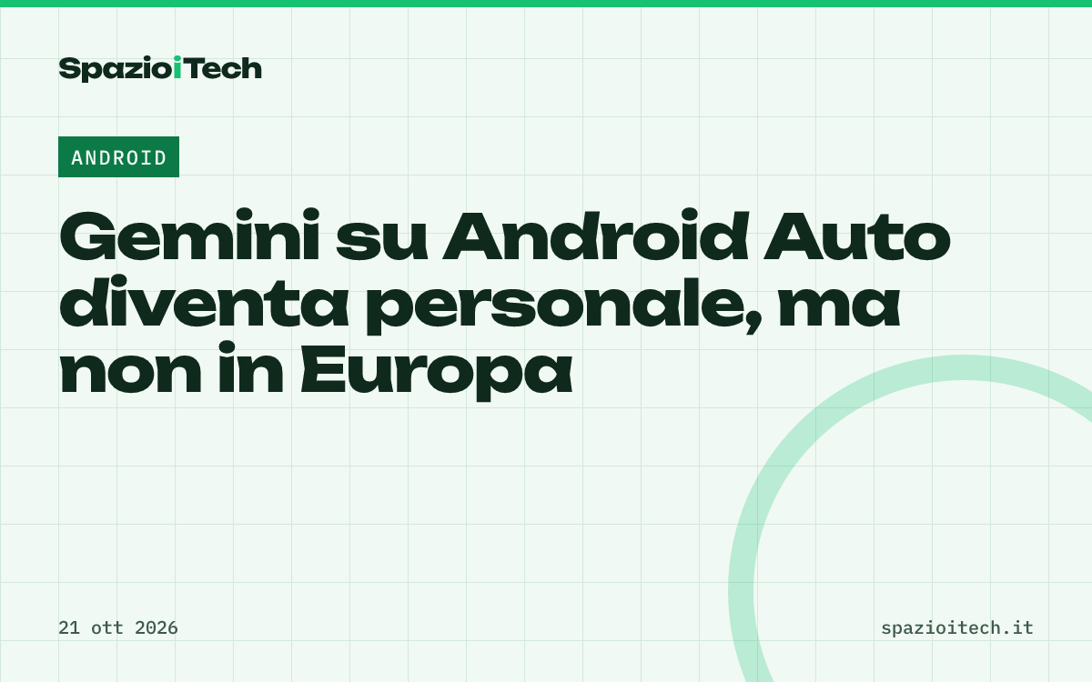 Gemini su Android Auto diventa personale, ma non in Europa