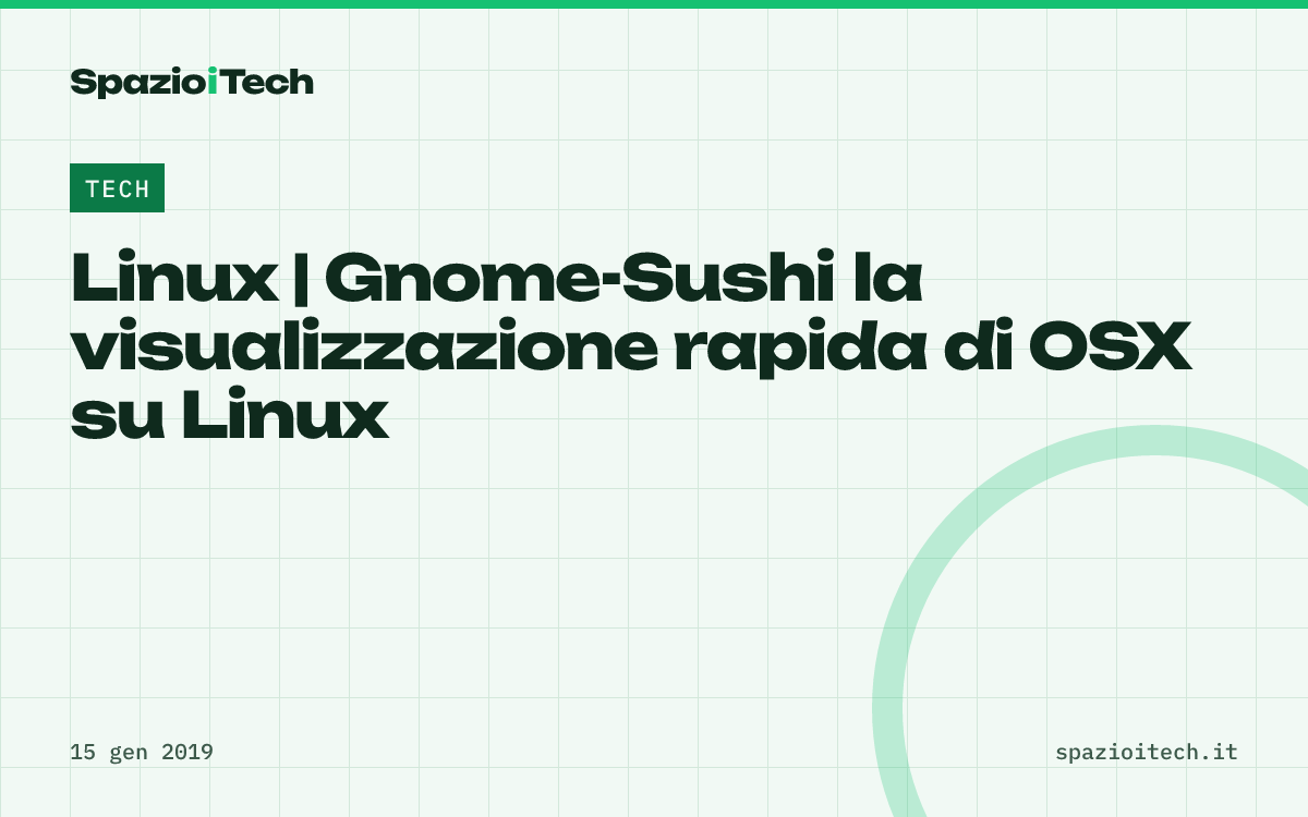 Linux | Gnome-Sushi la visualizzazione rapida di OSX su Linux