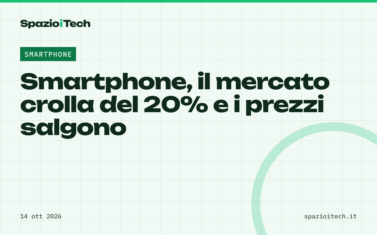 Smartphone, il mercato crolla del 20% e i prezzi salgono