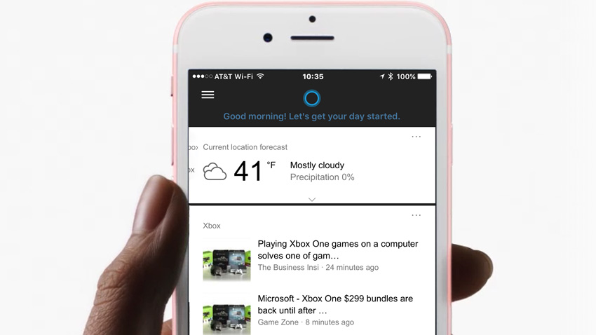Cortana per iOS