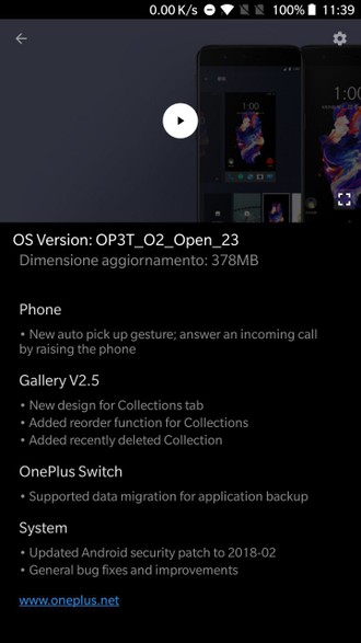 OnePlus 3 3T Open Beta 23 e 32