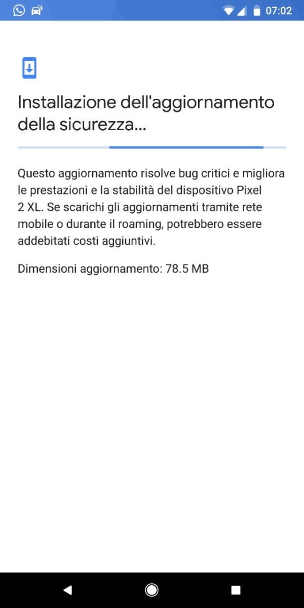 patch di aprile Pixel e Nexus