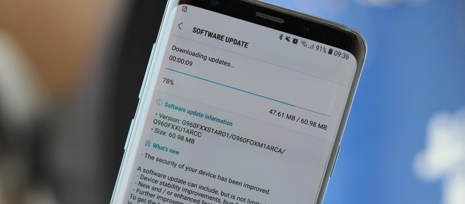 Patch aprile Samsung Galaxy S9