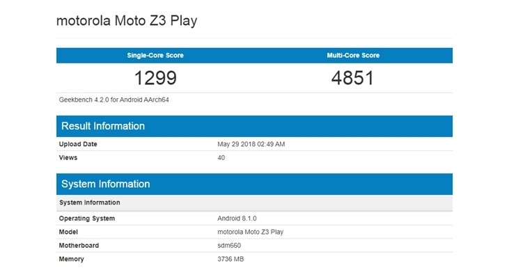 Moto Z3 Play 