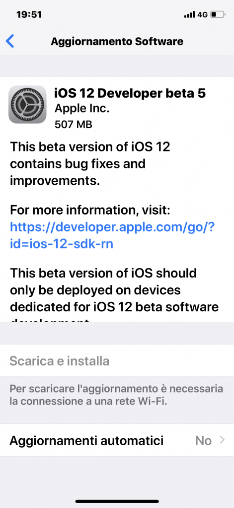 Ecco la nuovissima Beta Developer 5!