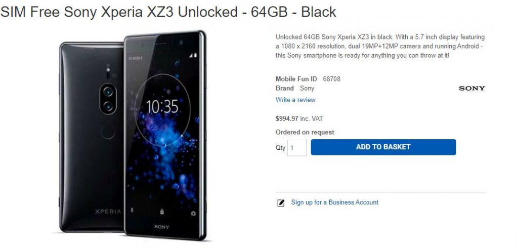 Xperia XZ3