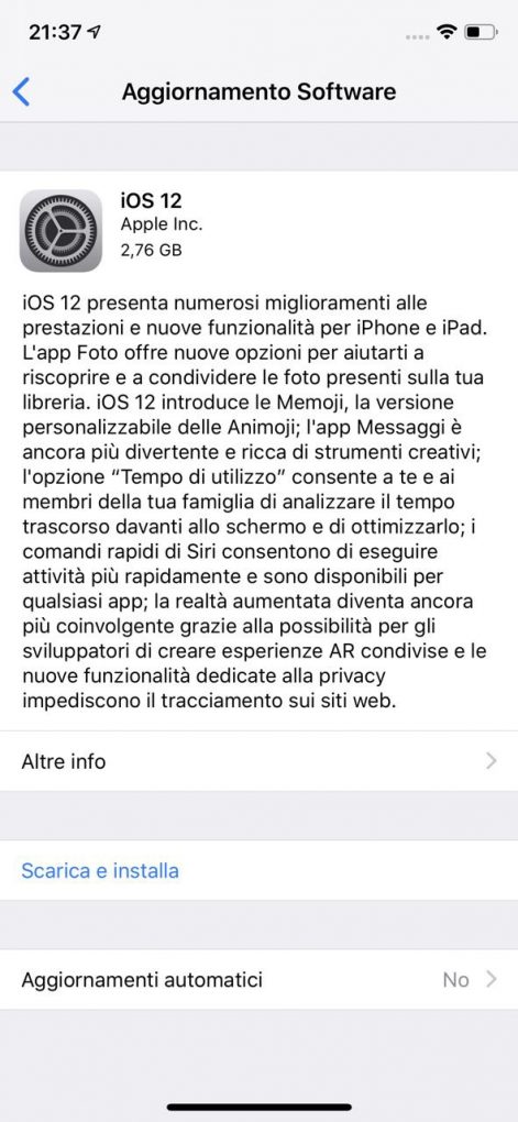 iOS 12 Gold Master