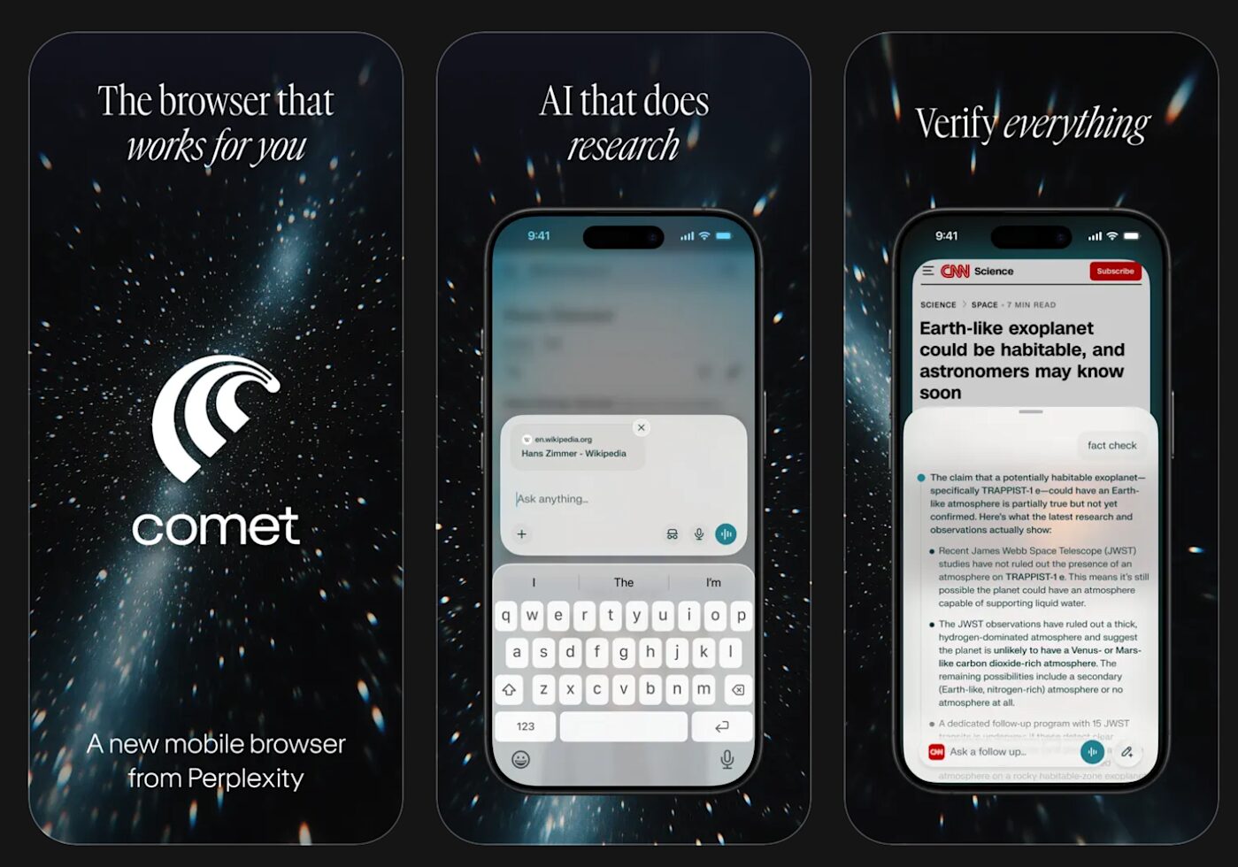 Comet: il browser AI di Perplexity arriva gratis su iPhone