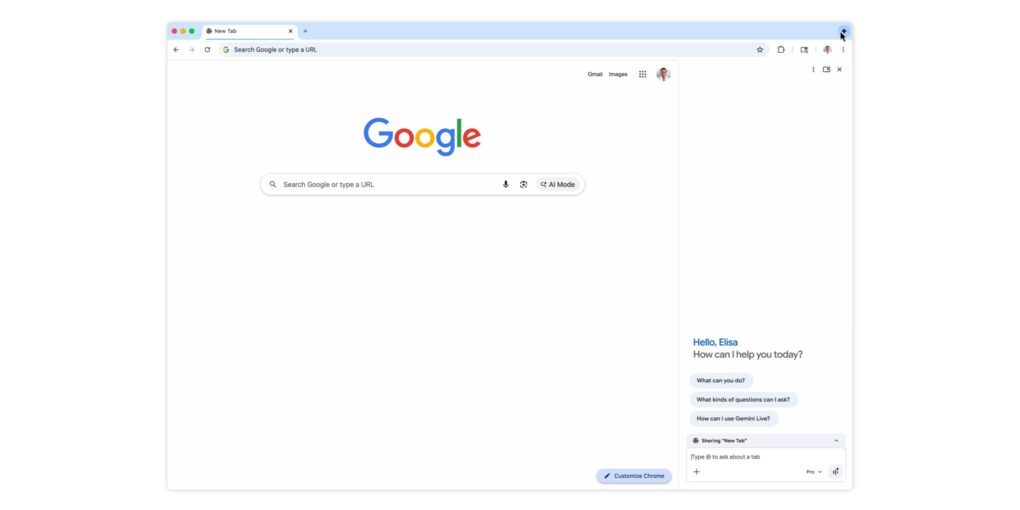 Gemini arriva in Chrome: espansione globale e 50 lingue
