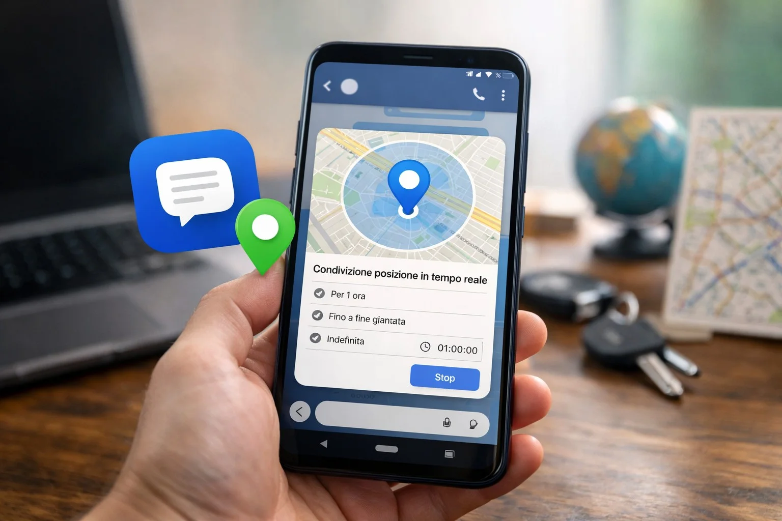Google Messaggi: finalmente arriva la condivisione posizione