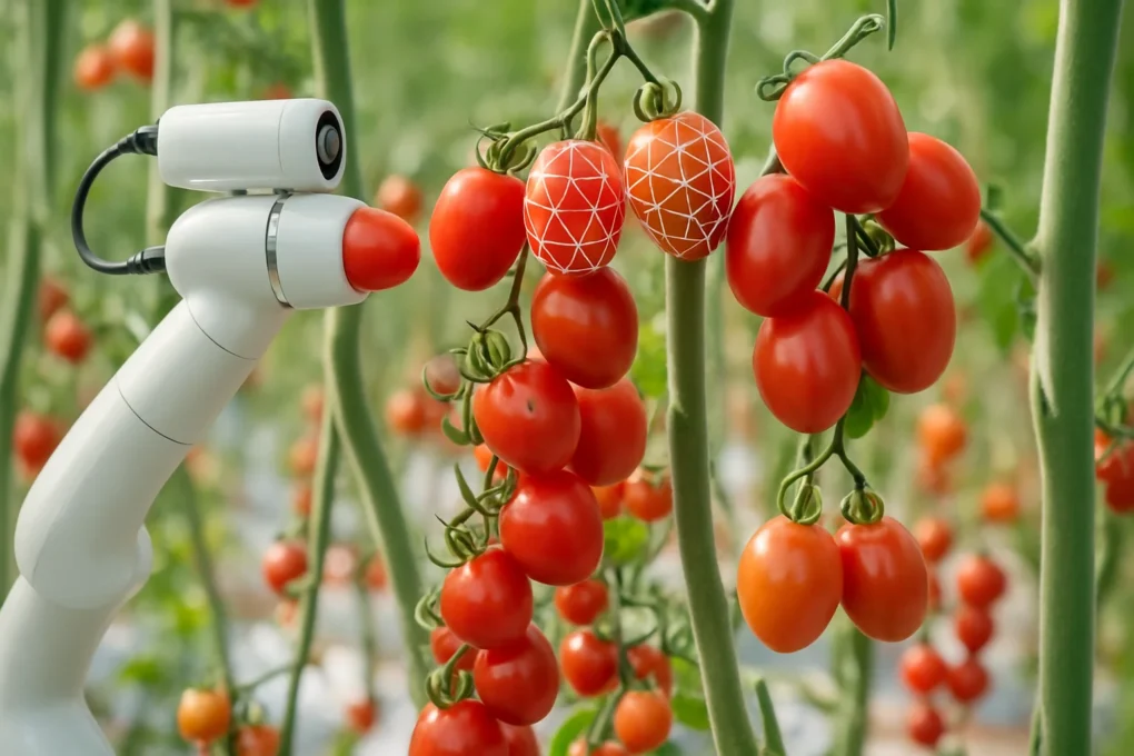 Robot IA raccoglie pomodori meglio degli umani