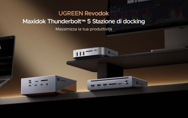 UGREEN Maxidok 2026: tre dock Thunderbolt 5