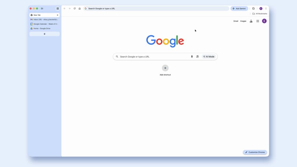 Chrome 2026: le tab verticali che cambiano il browser