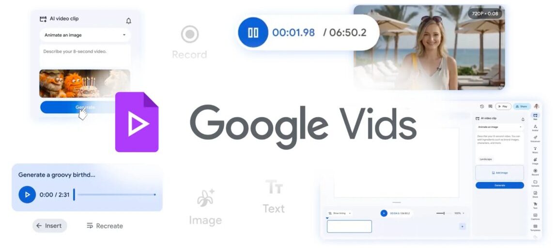 Google Vids 2026: avatar IA e video generati con Veo