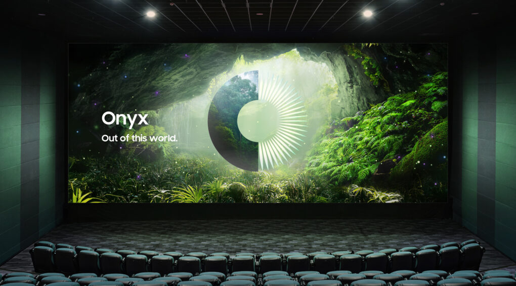 Samsung Onyx Cinema LED da 14 metri presentato al CinemaCon 2026: schermo gigante in sala cinematografica premium