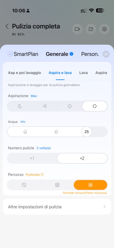 Percorso Profondo disponibile