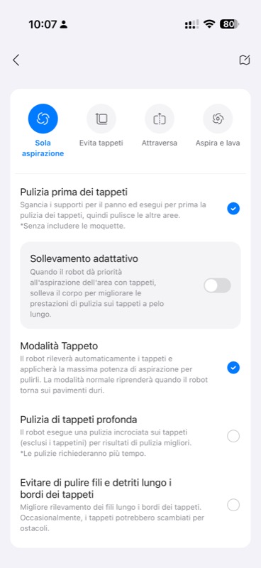Pulizia profonda e rilevamento bordi