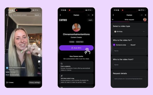 TikTok e Cameo insieme: i creator guadagnano di più