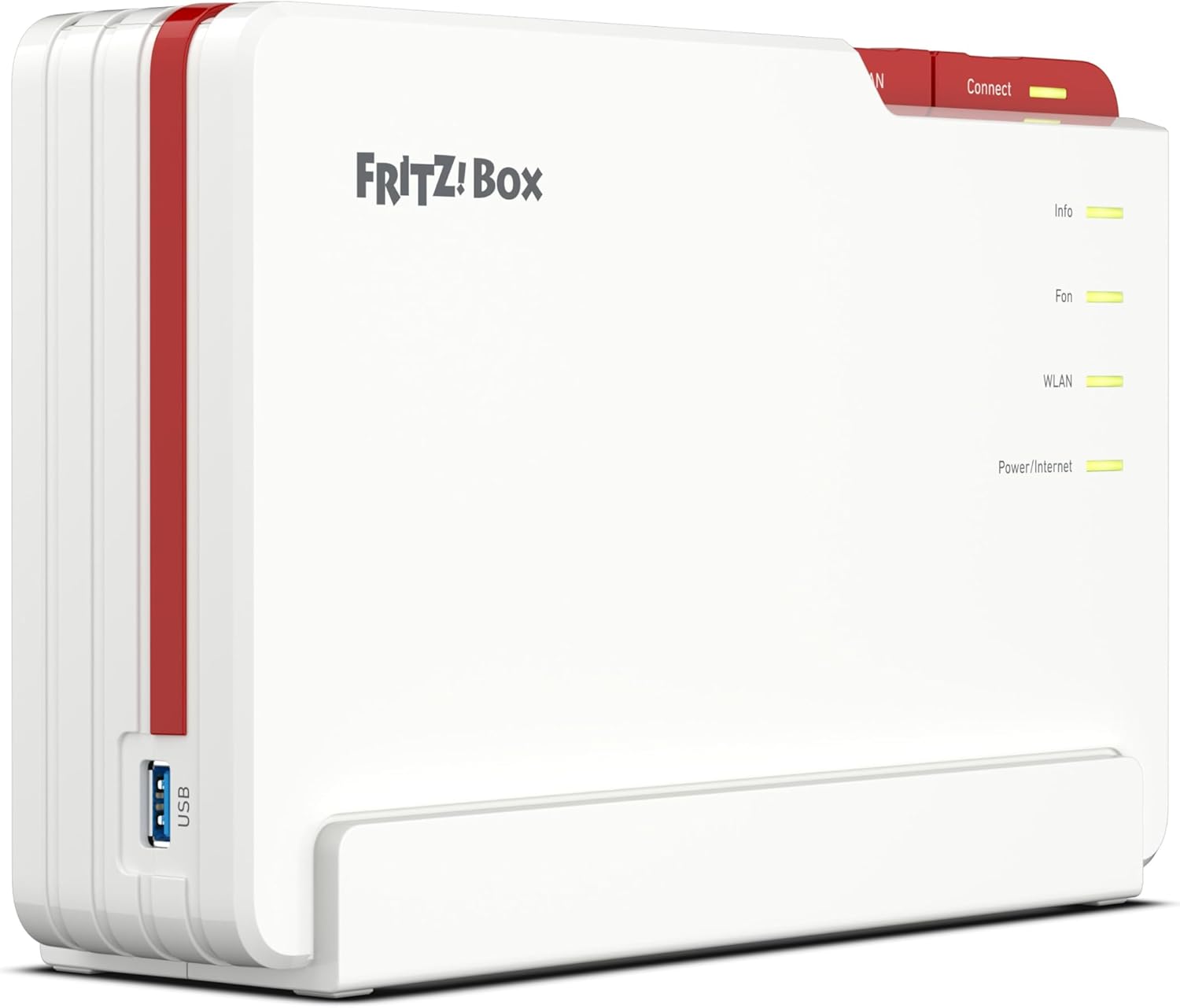 FRITZ!Box 5690 Pro vista laterale con porta USB 3.1 frontale