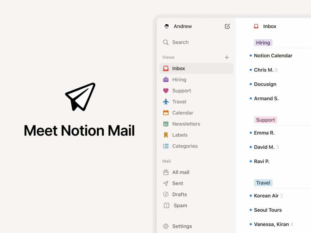 Notion Mail chiude le operazioni, l'IA prende il sopravvento