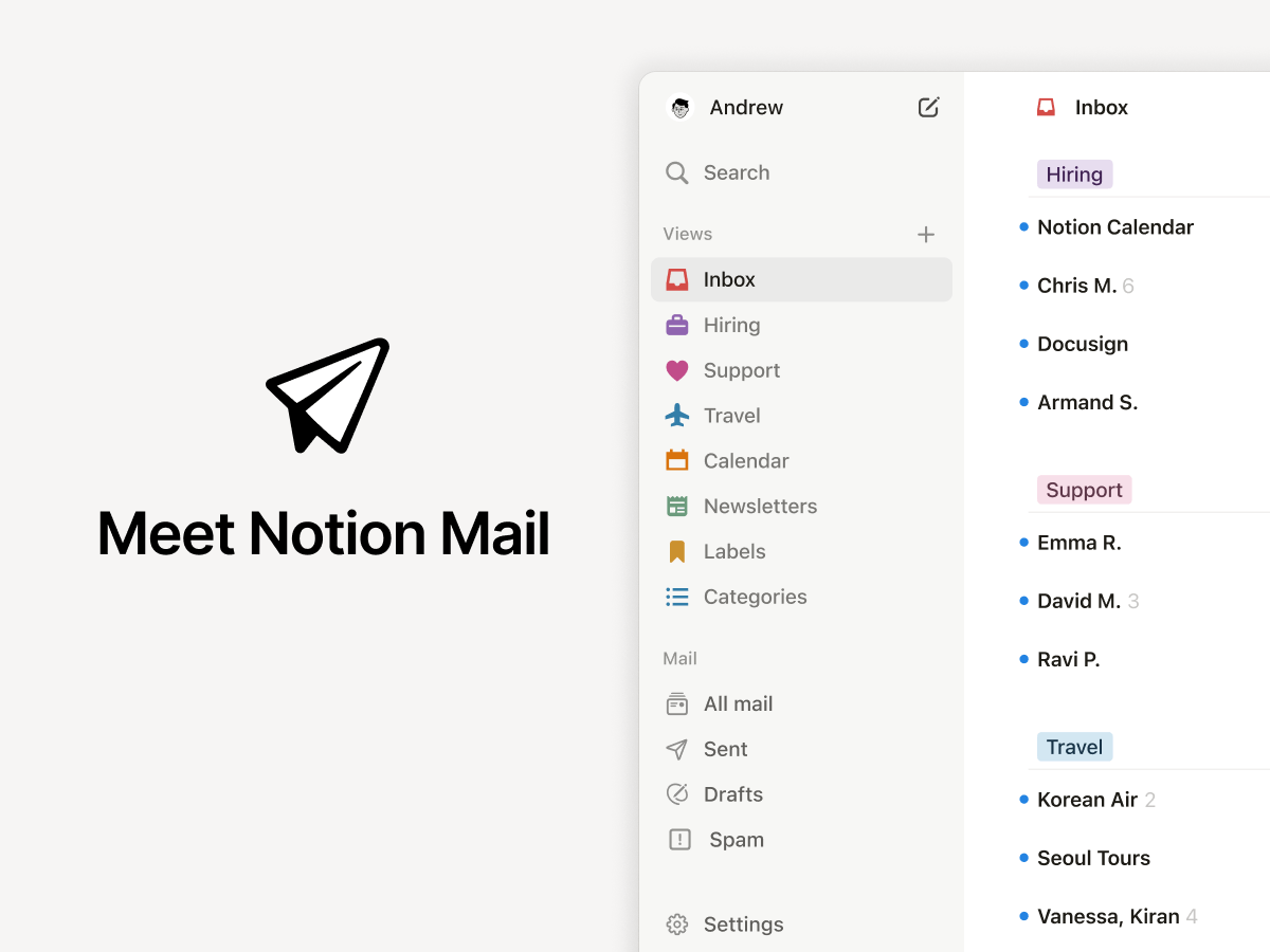 Notion Mail chiude le operazioni, l'IA prende il sopravvento
