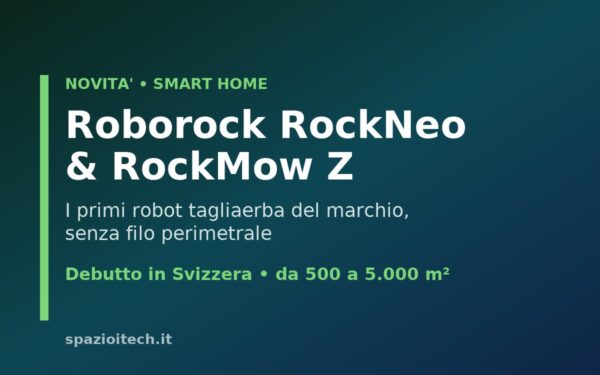 Roborock RockNeo e RockMow Z robot tagliaerba in Svizzera