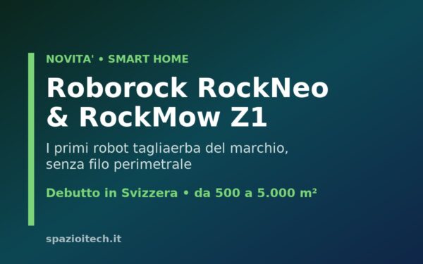 Roborock RockNeo e RockMow Z1 robot tagliaerba in Svizzera