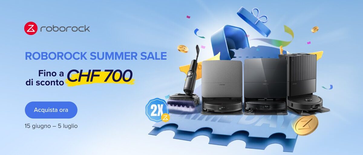 Roborock Summer Sale: fino al 52% di sconto sui robot aspirapolvere (Svizzera, fino al 5 luglio)