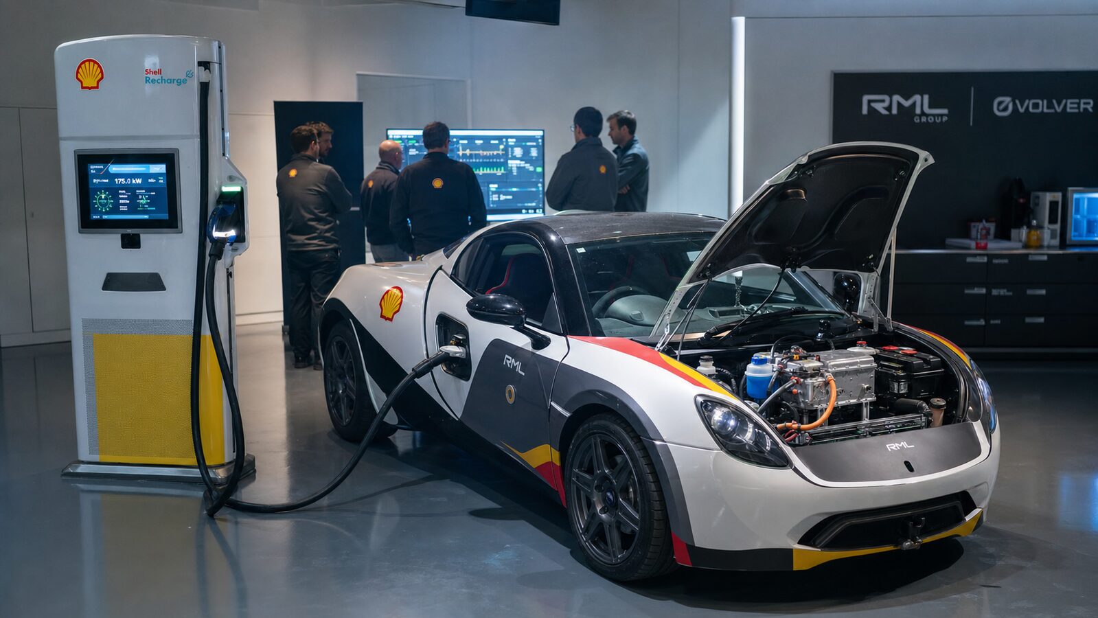 Shell presenta auto elettrica da ricarica fulminea
