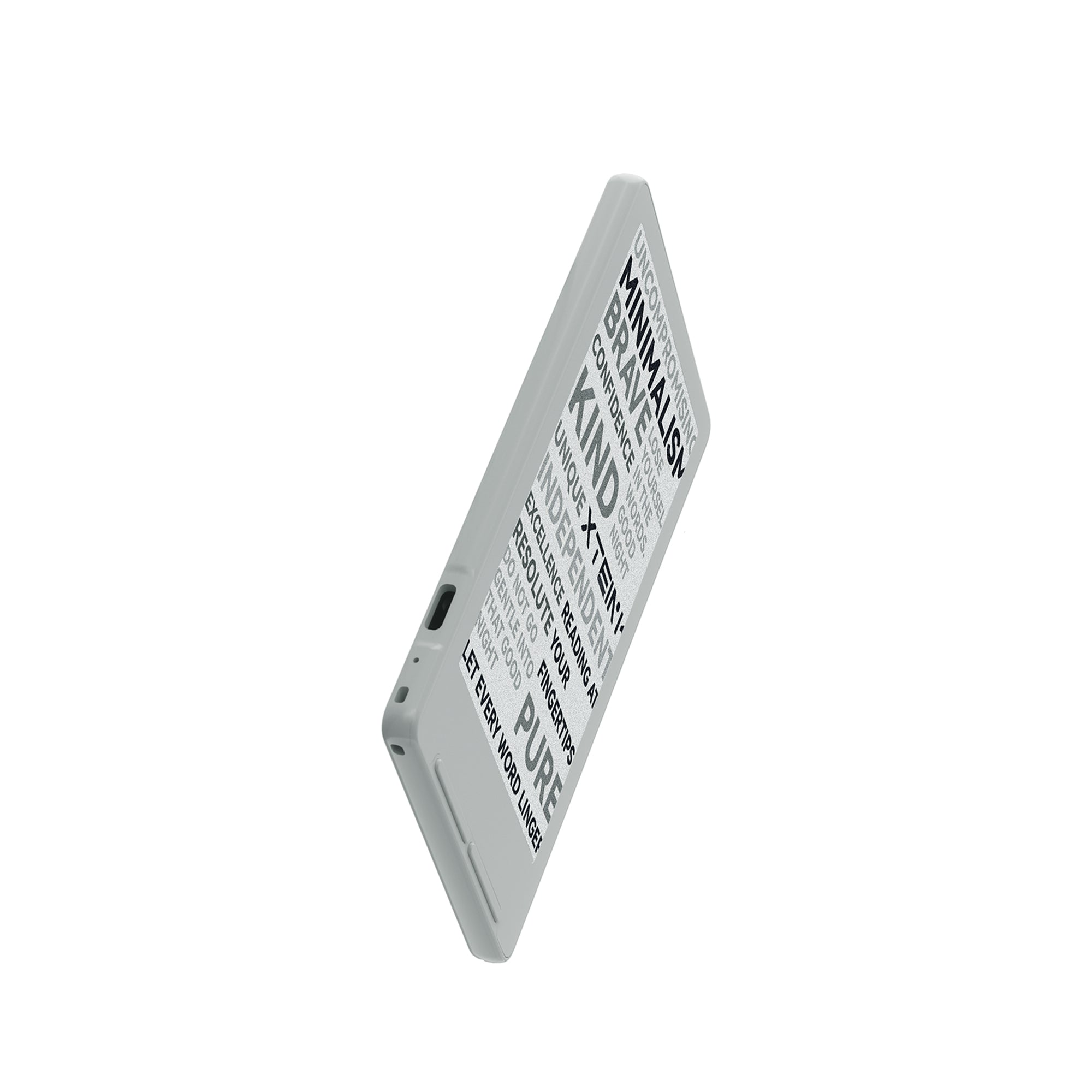 Profilo dello Xteink X4 con porta di ricarica USB-C