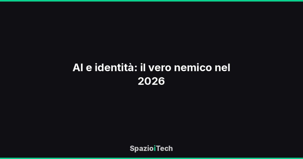 AI e identità: il vero nemico nel 2026