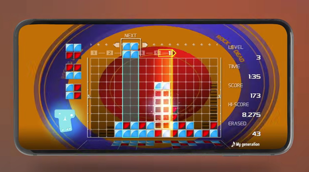 Lumines Remastered su Play Store: il puzzle torna nel 2026