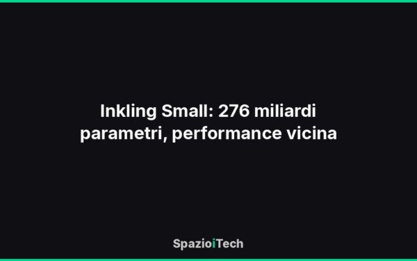 Inkling Small: 276 miliardi parametri, performance vicina