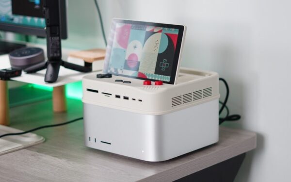 Dock Mac con flip-up e Thunderbolt 5: è retro-futura?
