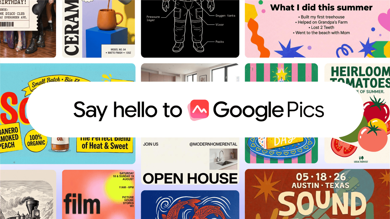 Google Pics: l'editor di immagini AI in Workspace